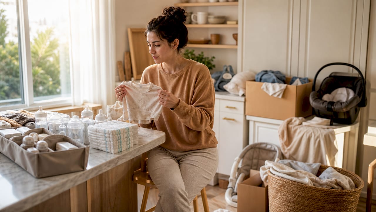First-time mom overwhelmed by baby products
